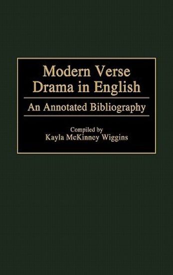 Modern Verse Drama in English