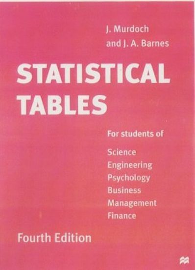 Statistical Tables