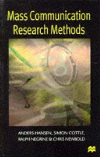 Kansikuva: Mass Communication Research Methods