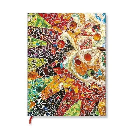 2027 Gaudi's Sun Ultra Hardcover 12-Month Daily Planner, 416pg, 80gsm by Paperblanks (Gaudi's Mosaics)