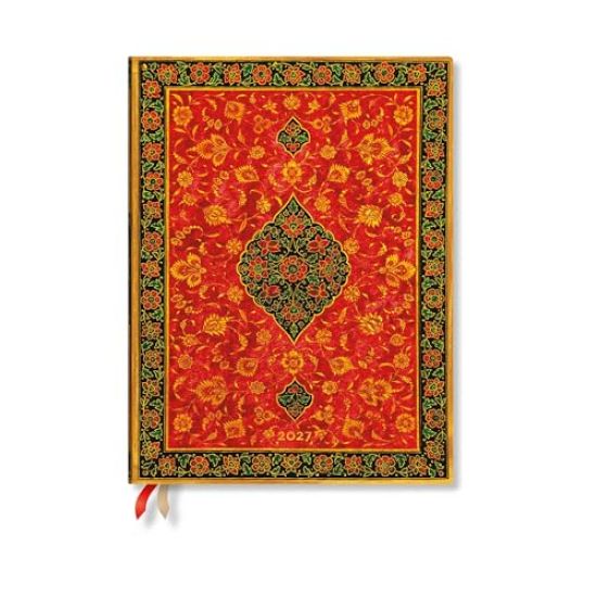 2027 Layla Ultra Vertical Hardcover 12-Month Weekly Planner, 160pg, 100gsm by Paperblanks (Persian Poetry)