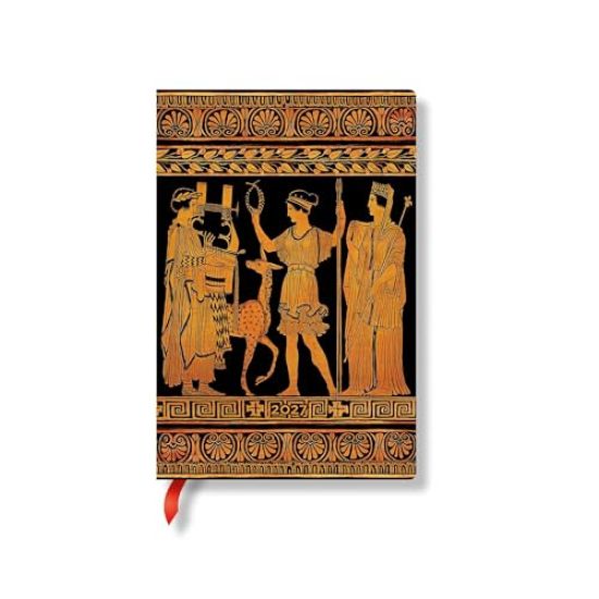 2027 Gathering of Deities Mini Horizontal Softcover 12-Month Weekly Planner, 176pg, 100gsm by Paperblanks (Ancient Greek Pottery)
