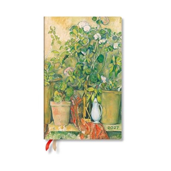 2027 Cezanne's Terracotta Pots and Flowers Maxi Softcover 12-Month Daily Planner, 400pg, 80gsm by Paperblanks