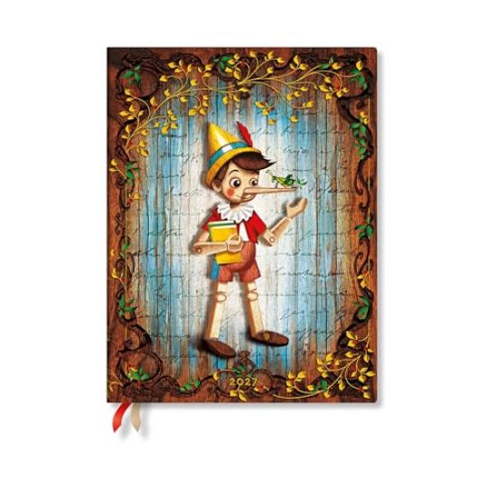 2027 Carlo Collodi, Pinocchio Ultra Softcover 12-Month Daily Planner, 432pg, 80gsm by Paperblanks (Fairy Tale Collection)