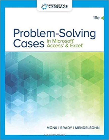 Problem Solving Cases In Microsoft Access & Excel