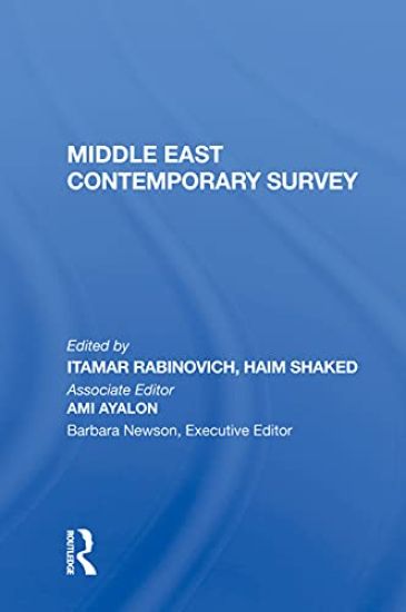Middle East Contemporary Survey, Volume Xi, 1987