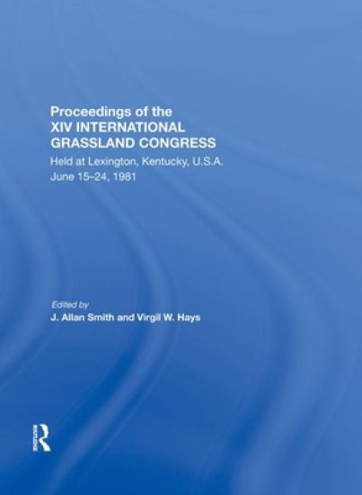Proceedings Of The Xiv International Grassland Congress