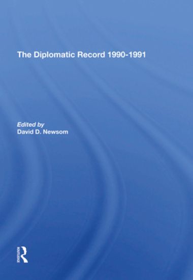 The Diplomatic Record 19901991