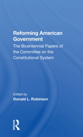 Reforming American Government