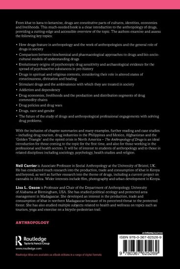 The Anthropology of Drugs