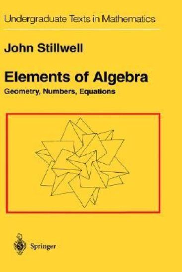 Elements of Algebra