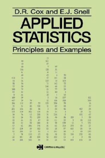 Applied Statistics - Principles and Examples