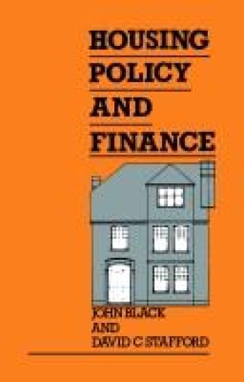 Housing Policy and Finance
