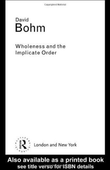 Kansikuva: Wholeness and the Implicate Order