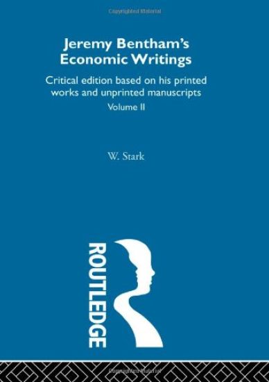 Jeremy Bentham's Economic Writings