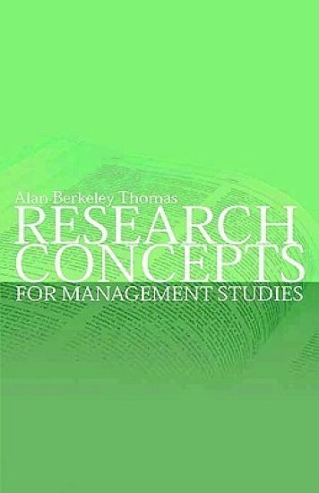 Research Concepts for Management Studies
