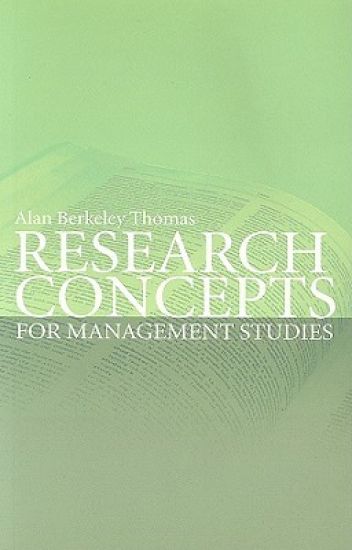 Research Concepts for Management Studies