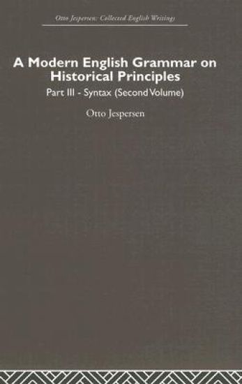 A Modern English Grammar on Historical Principles