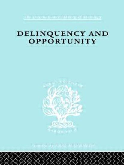 Delinquency and Opportunity