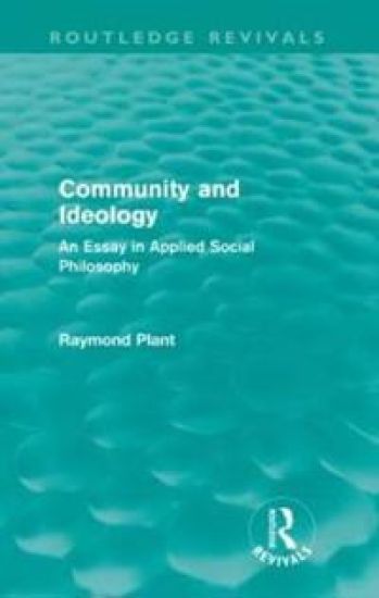 Community and Ideology (Routledge Revivals)