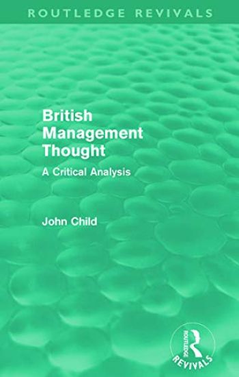 British Management Thought (Routledge Revivals)