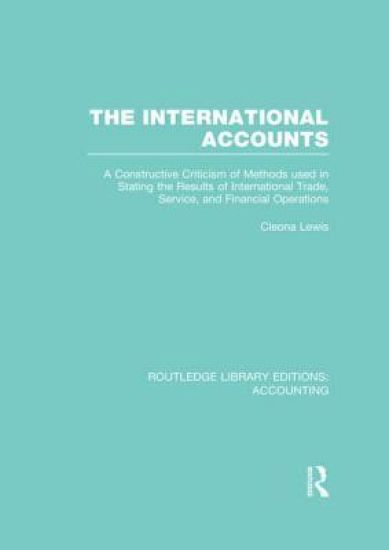 The International Accounts (RLE Accounting)