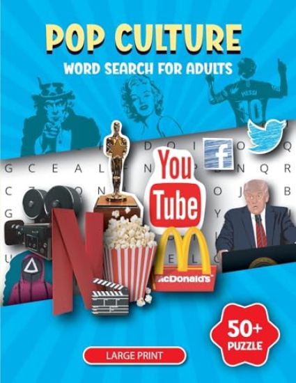 Pop Culture Word Search Book for Adults