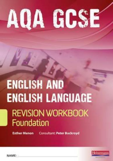 Pearson Revise GCSE AQA English/Language Workbook (Foundation) - for 2025, 2026 exams