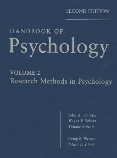 Handbook of Psychology, Research Methods in Psychology