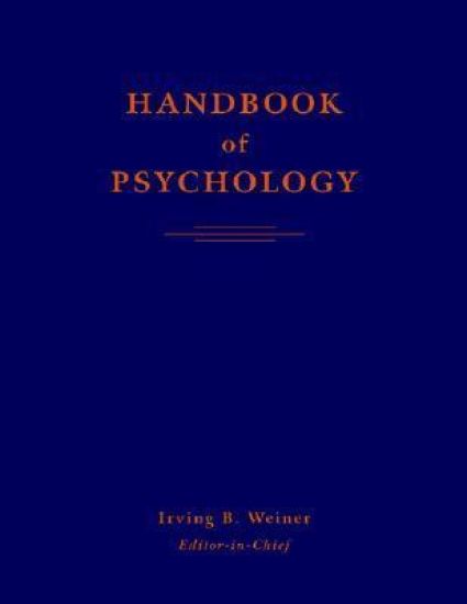Handbook of Psychology, 12 Volume Set ,