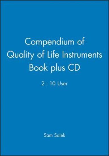 Compendium of Quality of Life Instruments Book plus CD 2 - 10 User