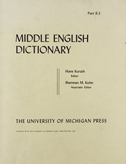Middle English Dictionary