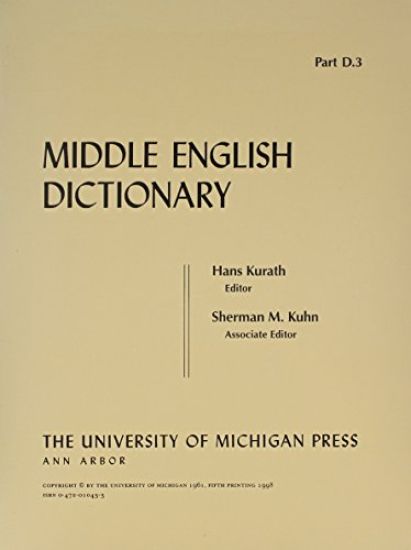 Middle English Dictionary