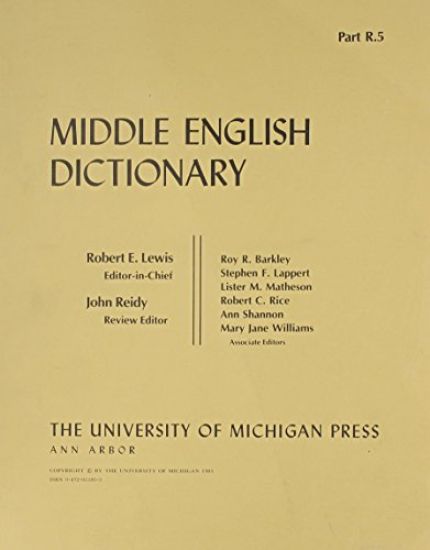 Middle English Dictionary