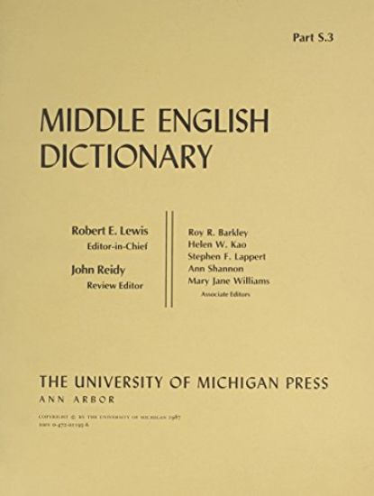Middle English Dictionary