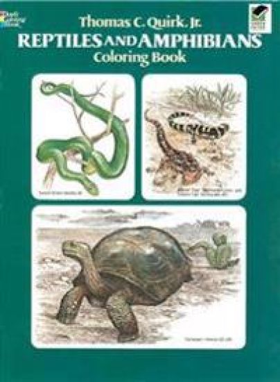 Reptiles and Amphibians Coloring Book
