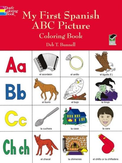 My First Spanish ABC Picture Coloring Book
