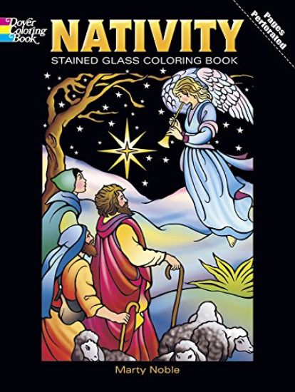 Nativity Stained Glass Coloring Book