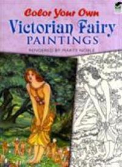 Color Your Own Victorian Fairy Paintings