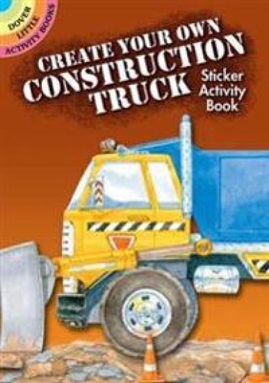 Create Your Own Construction Truck Sticker Activity Book