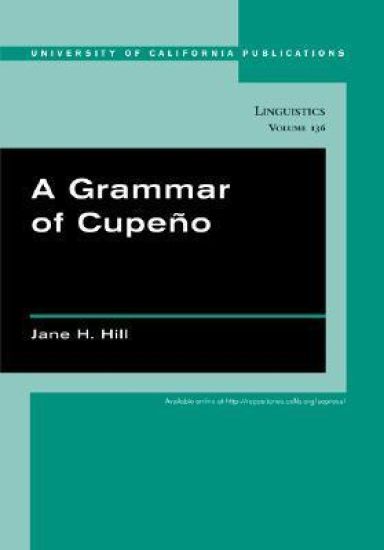 A Grammar of Cupeno