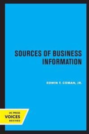 Sources of Business Information