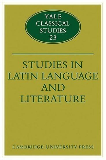 Studies in Latin Language and Literature