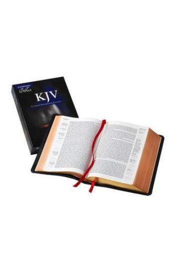 KJV Clarion Reference Bible, Black Edge-lined Goatskin Leather, KJ486:XE Black Goatskin Leather