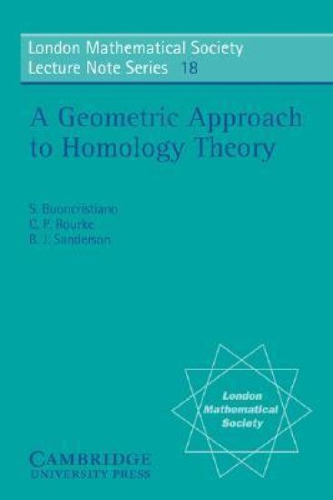 A Geometric Approach to Homology Theory