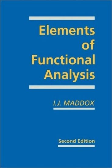 Elements of Functional Analysis