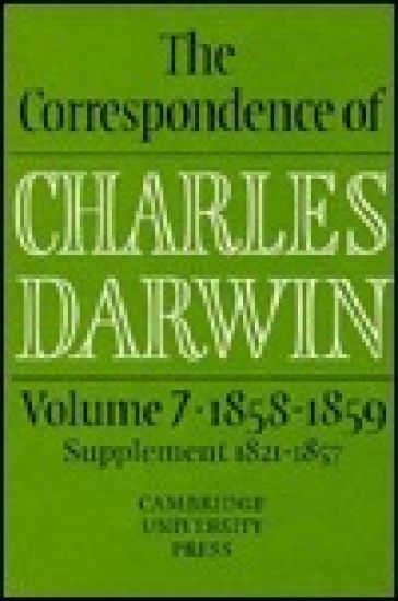 The Correspondence of Charles Darwin: Volume 7, 1858–1859