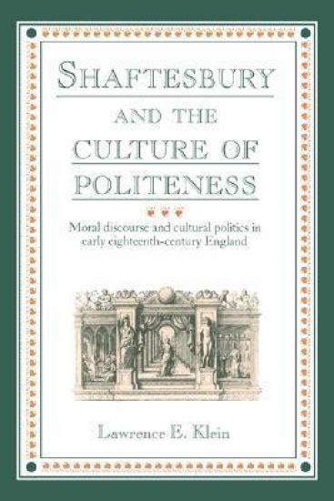 Shaftesbury and the Culture of Politeness