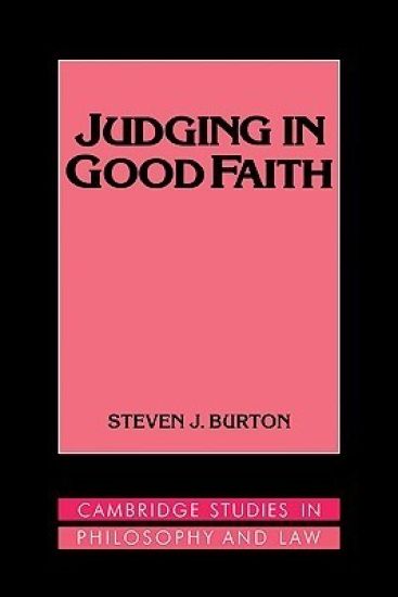 Judging in Good Faith