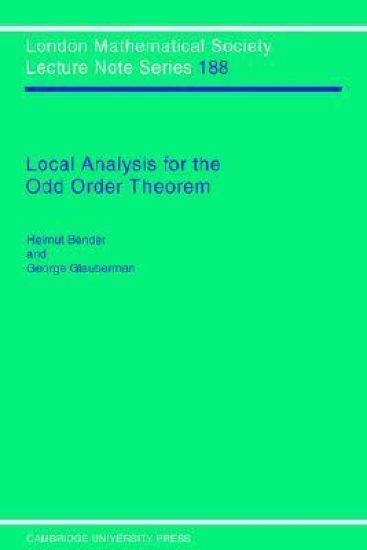 Local Analysis for the Odd Order Theorem